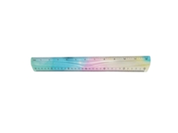 Régua De Medição Dobrável, Fácil De Transportar, Régua Colorida, Geometria Flexível Transparente, Para Desenho E Medição