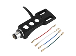 Suporte de Cabeça Universal para Toca Discos LP Phono com Cabos de Ligação de Cobre Sem Oxigênio