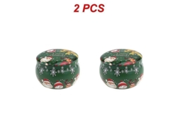 Potes de Natal de 2026 em lata, 125ml (4,4oz), para armazenar café, chá, especiarias, doces, joias e para fabricação de velas.