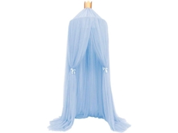 2026 manta Mosquitera para Cama Infantil com Duas Aberturas e Recorte Redondo Azul