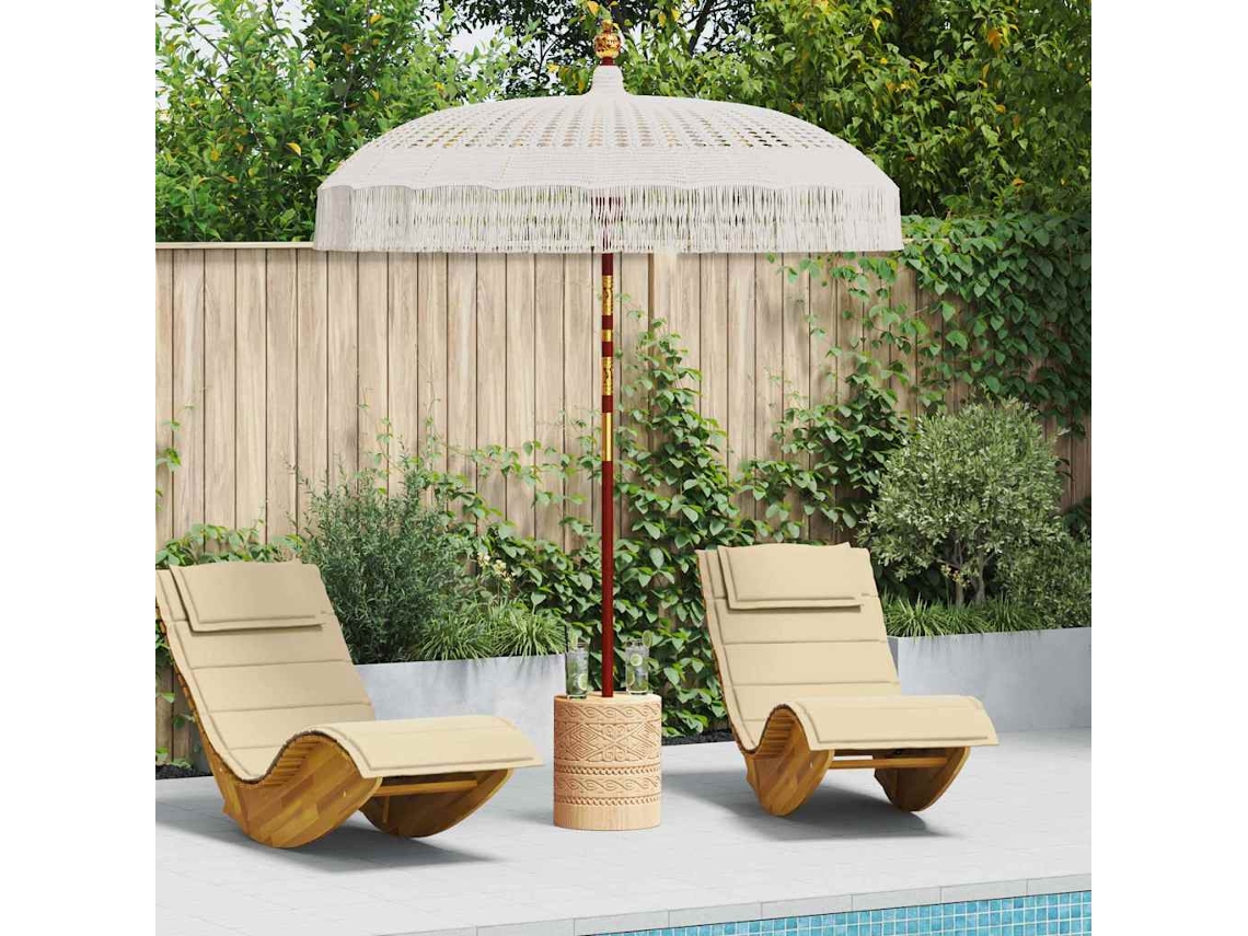 Vidaxl Parasol De Macramê 190 X 190 X 260 Cm