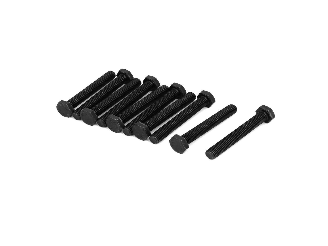 Parafuso De Cabeça Sextavada Externa M10x75mm, Grau 8.8, Com Rosca