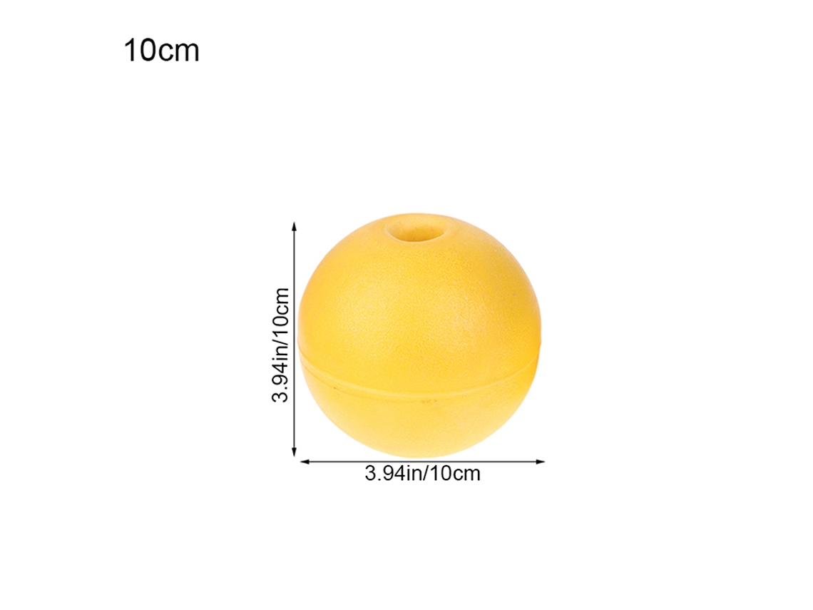 1 Boia Redonda de Corda para Águas Profundas, Ideal Pesca Caranguejos, com Rede Deriva Amarela. AQUAFORGE