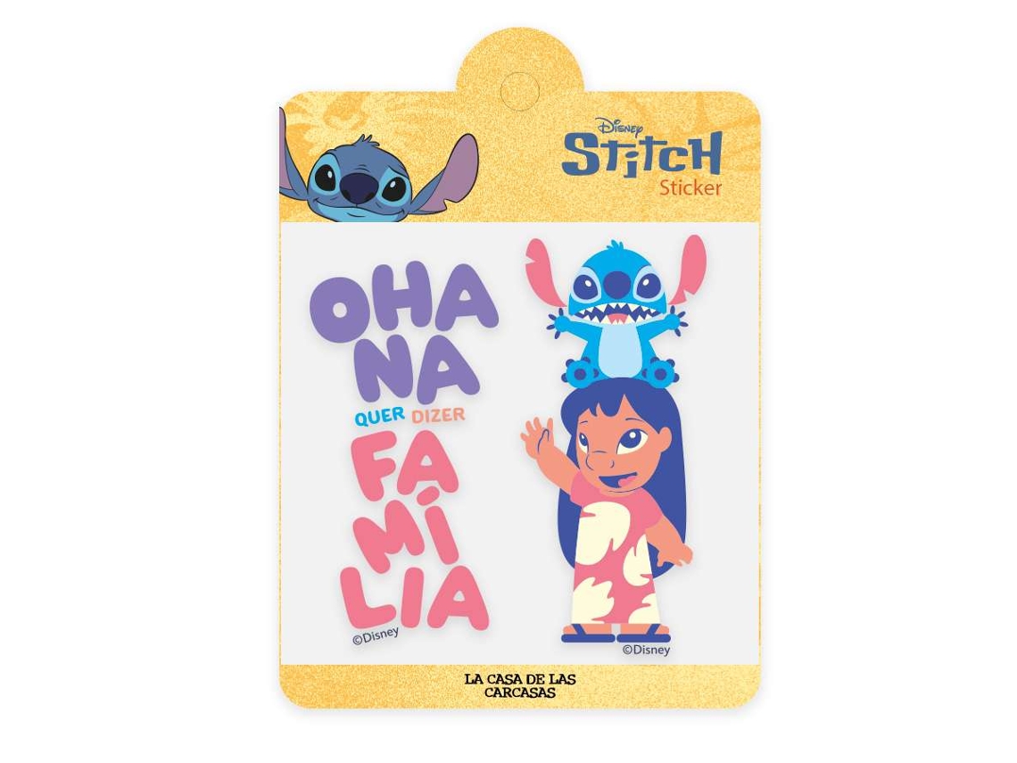 Stickers Disney Personaliza Tus Dispositivos Ohana Lilo Stitch LA CASA DE LAS CARCASAS