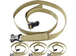Conjunto De 4 Cintas Bagagem Ajustáveis Vanzack Em Pp, Com Fivela Resistente E Comprimento Ajustável Alta Capacidade De