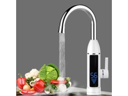Torneira Elétrica de Água Quente Instantânea com Display LCD e Proteção Contra Choque