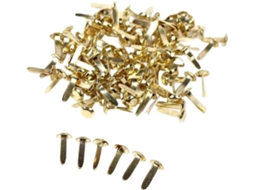 Pacote Com 400 Pinos De Fixação Metal Polido, Ideais Para Decorações