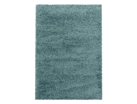Sydney Shaggy Tapete Pelo Comprido Retangular 300x400cm Aqua Azul