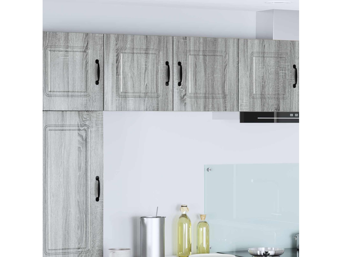Vidaxl Painel De Lava-louça Kalmar 2 Unid. Cinza Sonoma