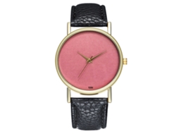 Reloj De Pulsera Para Hombre De Aleación Con Dial Redondo Analógico De Cuarzo Negro