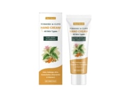Creme para as mãos com óleo de cúrcuma e cravo