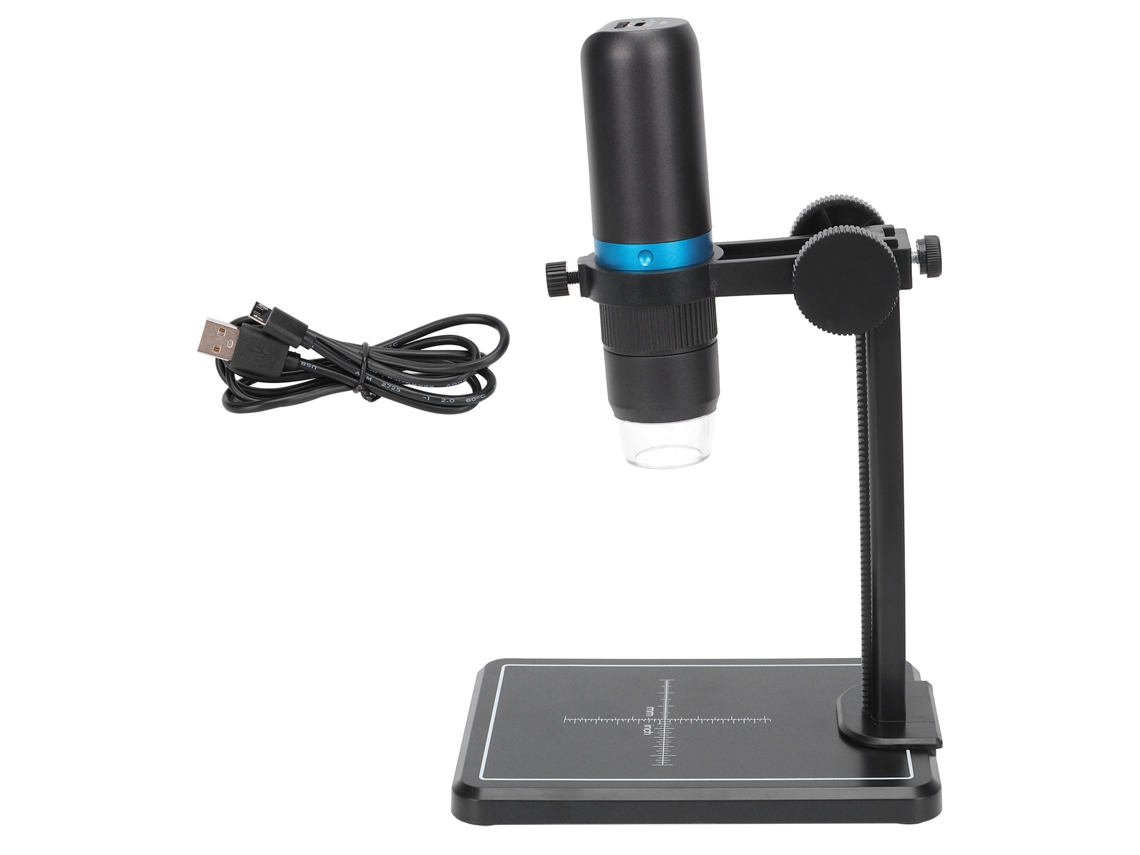Microscópio Digital Sem Fio Wifi 1080p Lupa Eletrônica De Manutenção