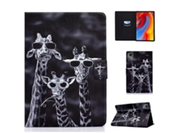 Capa De Couro Com Estampa De Três Girafas Para Lenovo Xiaoxin Pad 11 2025