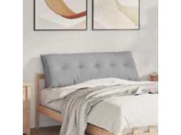 Vidaxl Travesseiro Para Costas Cinza Nuvem 140 X 19 X 50 Cm Tecido