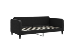Day Bed, Day Beds Vidaxl Preto Tecido (90 X 190 Cm)