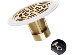 Ralo de Piso AQUAFORGE com válvula anti odor, em Latão, com anel de borracha