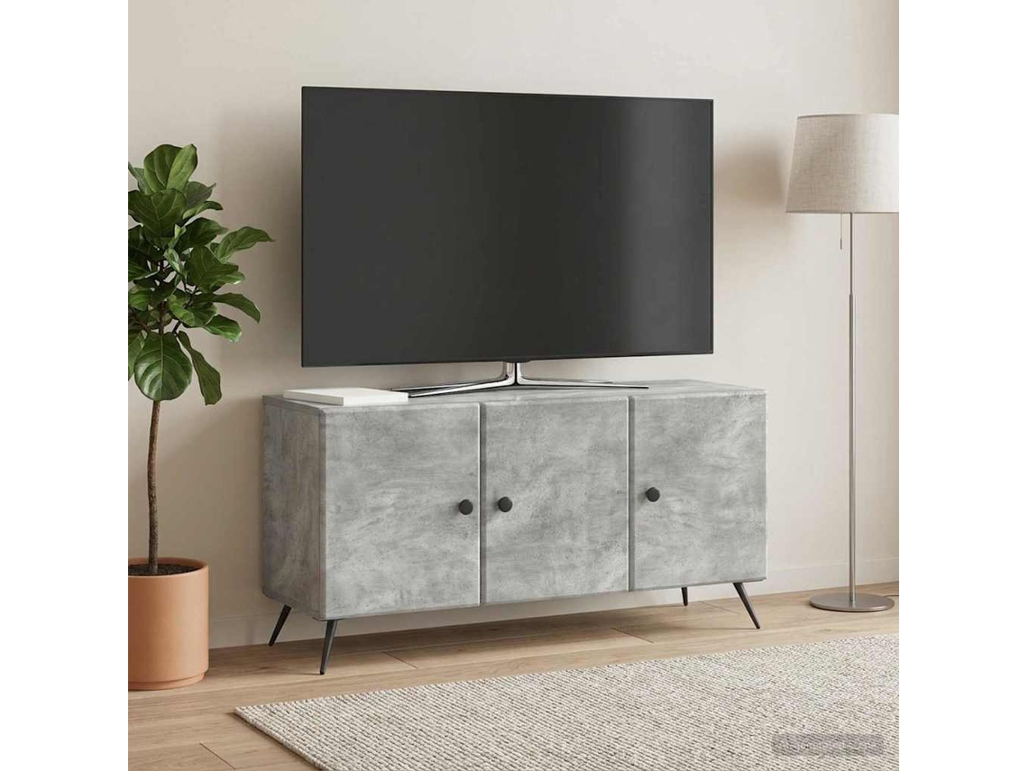 Vidaxl Gabinete Para Tv Cinzento Cimento 99 X 34,5 X 50 Cm
