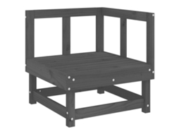 Garden Corner Sofa, Garden Corner Sofas Vidaxl Cinzeto Madeira De Pinho (n/a)