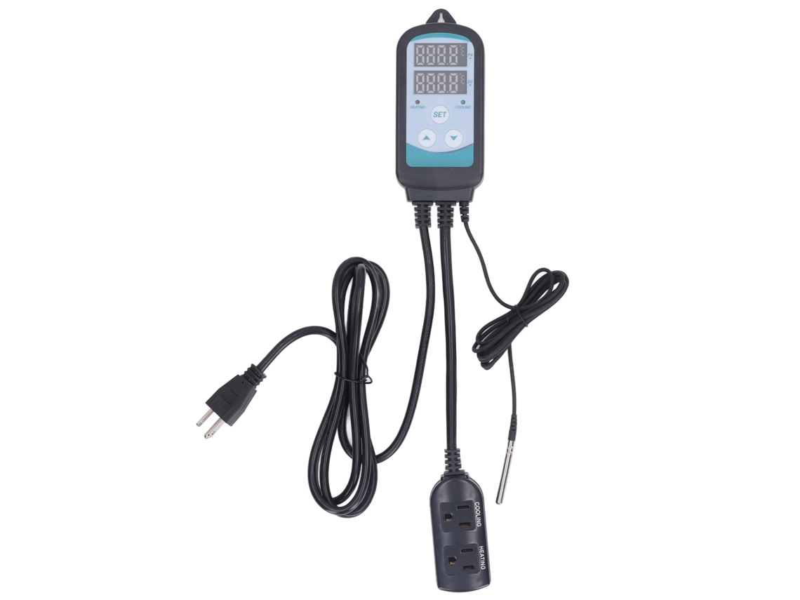 Termostato inteligente digital com controle dual de temperatura para aquário em ℉ e ℃ S/MARCA