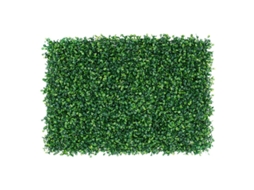 Conjunto de 2 Painéis Plantas Artificiais, Parede Verde com Vegetação, Parede de Fundo com Plantas Verdes Artificiais BRILVIBERA