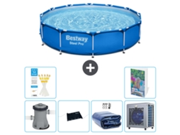 Piscina Bestway Steel Pro Redonda 305x76 Cm 5 peças S216 BESTWAY