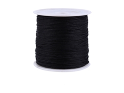 Laxiscreed Fio De Macramé Preto 100m Para Artesanato, Nós E Decoração