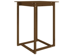 Mesa de Bar 80x80x110 Cm Pinho Maciço Castanho Mel MAISON EXCLUSIVE