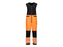 Pw3 Hi Vis Rain Babete Proteção E Conforto / Amarelo Preto / L Portwest (3 Camadas)