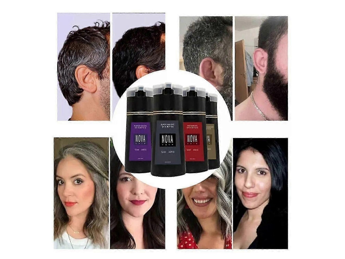 Shampoo Tingidor De Cabelo Nova, Aplicação Rápida E Fixação Suave