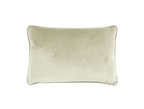Coussin Em Veludo Bege Claro 60x40