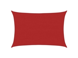 Toldo vela VIDAXL Vermelho (4x5 m)