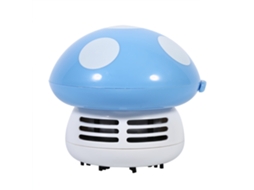 Aspirador De Mesa Laxiscreed Mini Cogumelo Azul Para Limpeza De Cantos E Superfícies