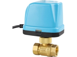 Válvula Hidráulica 2-vias Dn15 1-2 Polegadas 230 V Válvula Esférica Elétrica - Cobre Azul - Alta Qualidade
