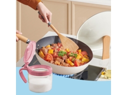 Frasco De Vidro Para Temperos E Condimentos - Recipiente Para Sal E Msg Para Bancada De Cozinha