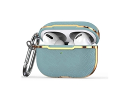 Capa protetora têxtil revestida de policarbonato para AirPods Pro GIECY (preto + dourado)
