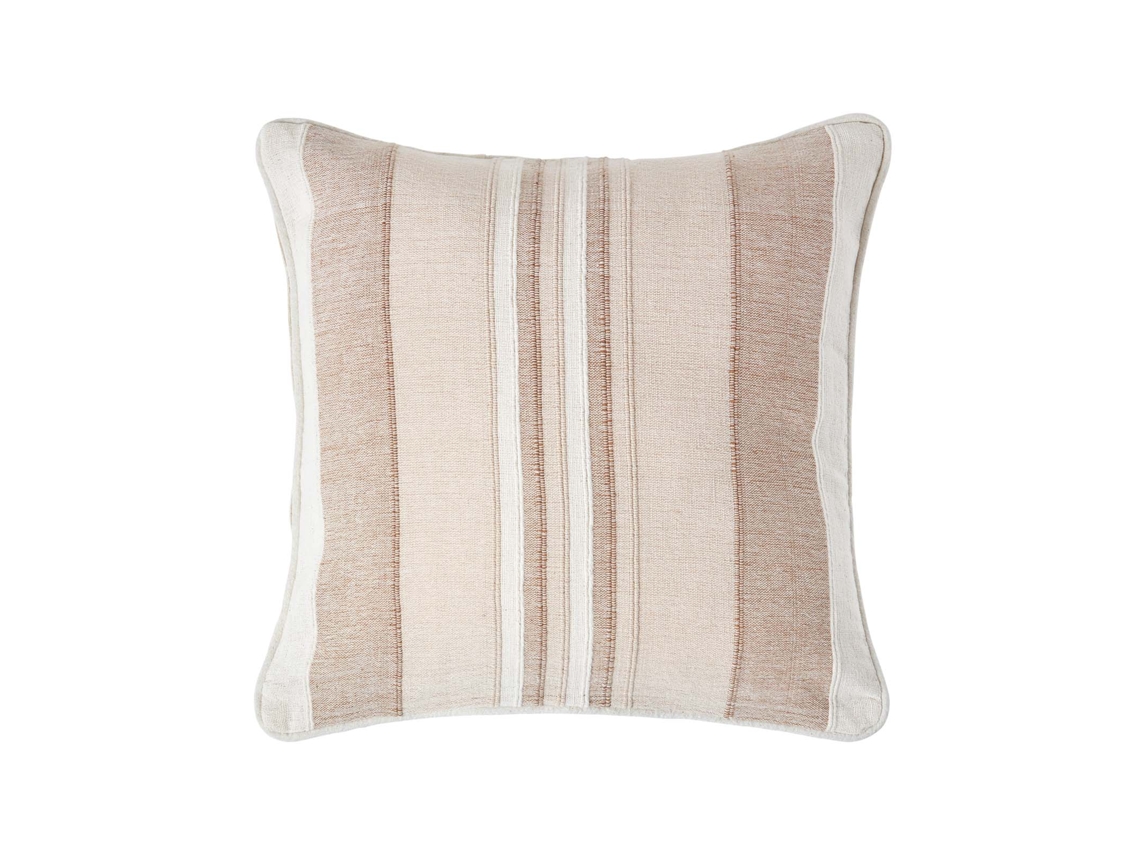 Homescapes Cotton Striped Beige Cushion Cover Morocco 60x60 Cm