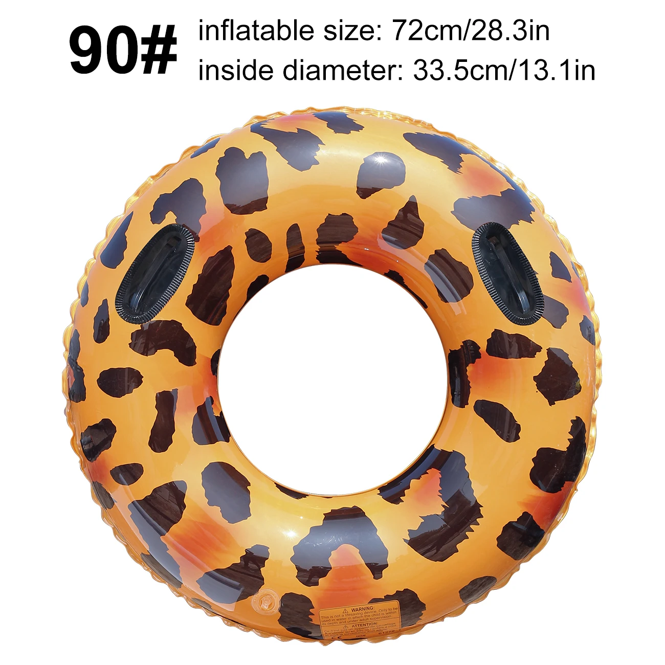 Boia Inflável Circular Para Piscina (90 Cm Com Alça), Resistente, Durável E Com Proteção Uv.