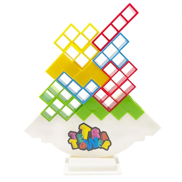 Jogo De Blocos De Empilhar Tetra Tower Balance Com 48 Peças, Jogo De Tabuleiro Para 2 Jogadores Jogo Para A Família Null None Mu Aquaforge