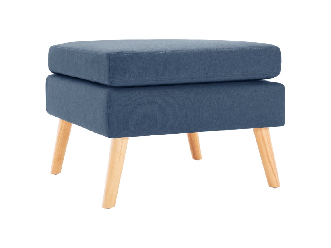 Footstool, Footstools Vidaxl Azul Tecido (n/a)