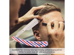 Navaja Recta Barber Estilo Plegable Acero Inoxidable