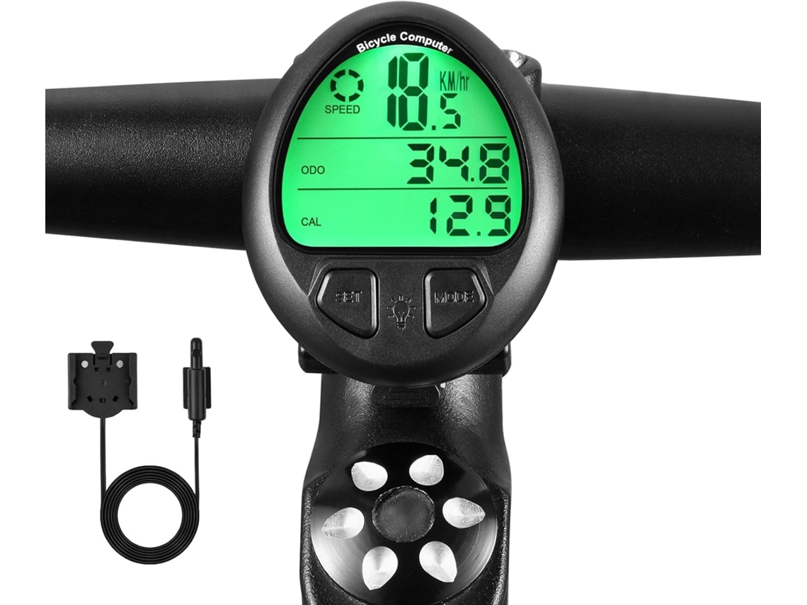 Lurelia Luz De Bicicleta Computador De Bicicleta Sem Fio/com Fio Velocímetro De Bicicleta Mph Km/h
