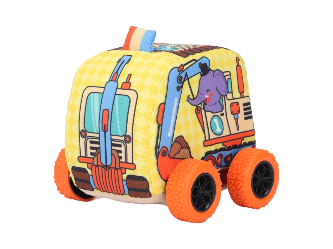Carro De Puxar Têxtil Infantil Com Personagem De Elefante Para Bebê De 1 A 3 Anos Brinquedo Suave Interativo