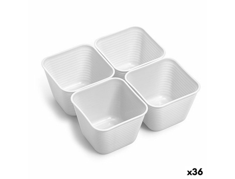 Conjunto de Cestas Dem Multiusos Plástico (4 Peças) (36 Unidades)