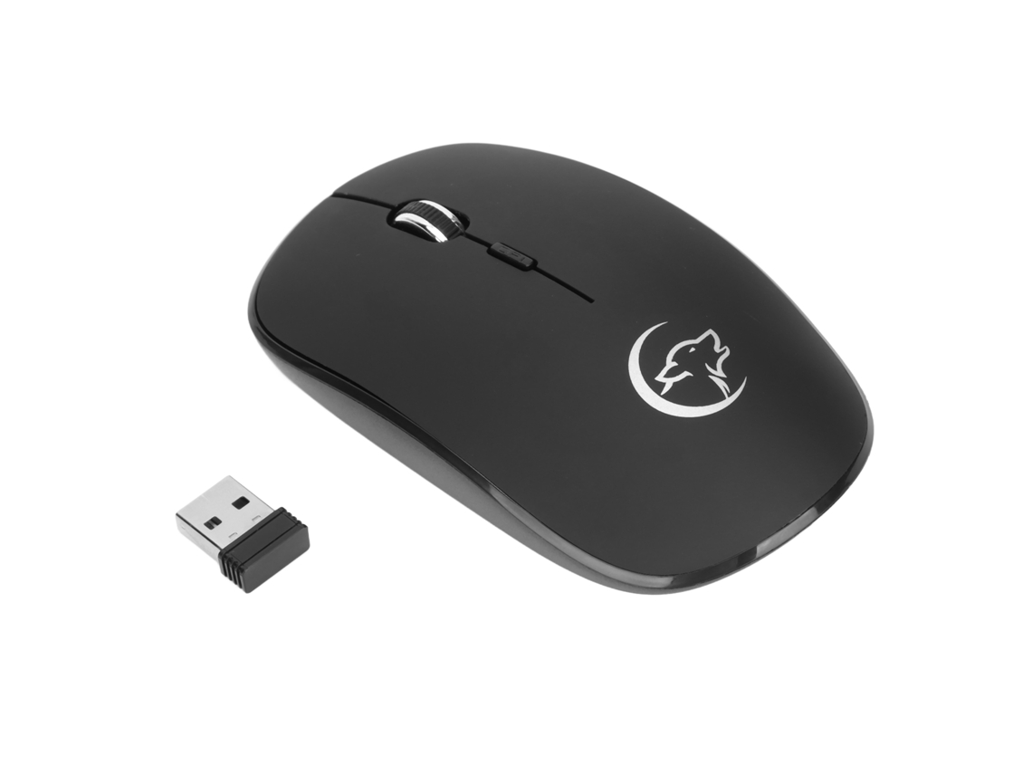 Aetheria rato Sem Fio 2.4g Gaming 1200/1600/2400 Dpi Design Ergonômico Preto para Escritório