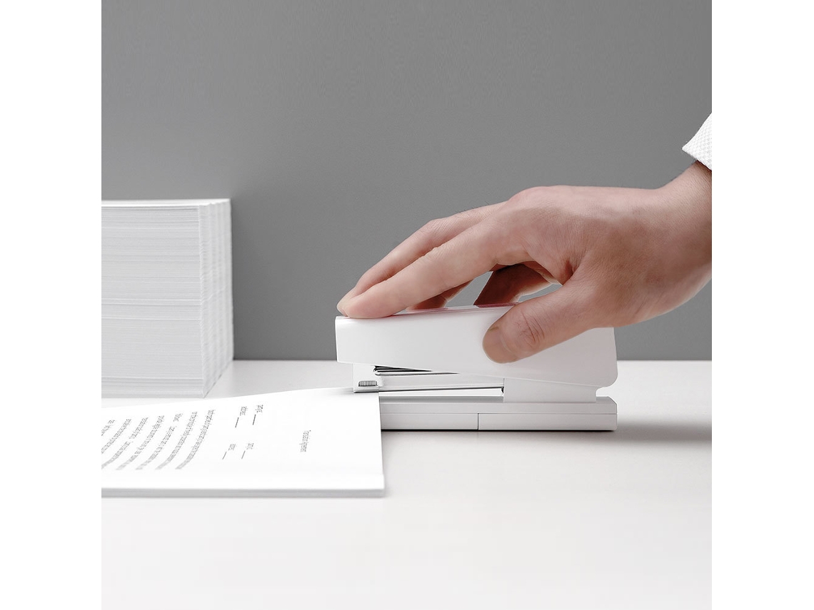 Grapadora Kaco Lemo 24/6 26/6 Com 100 Grapas Para Papel, Eficiente Para Escritório E Escola
