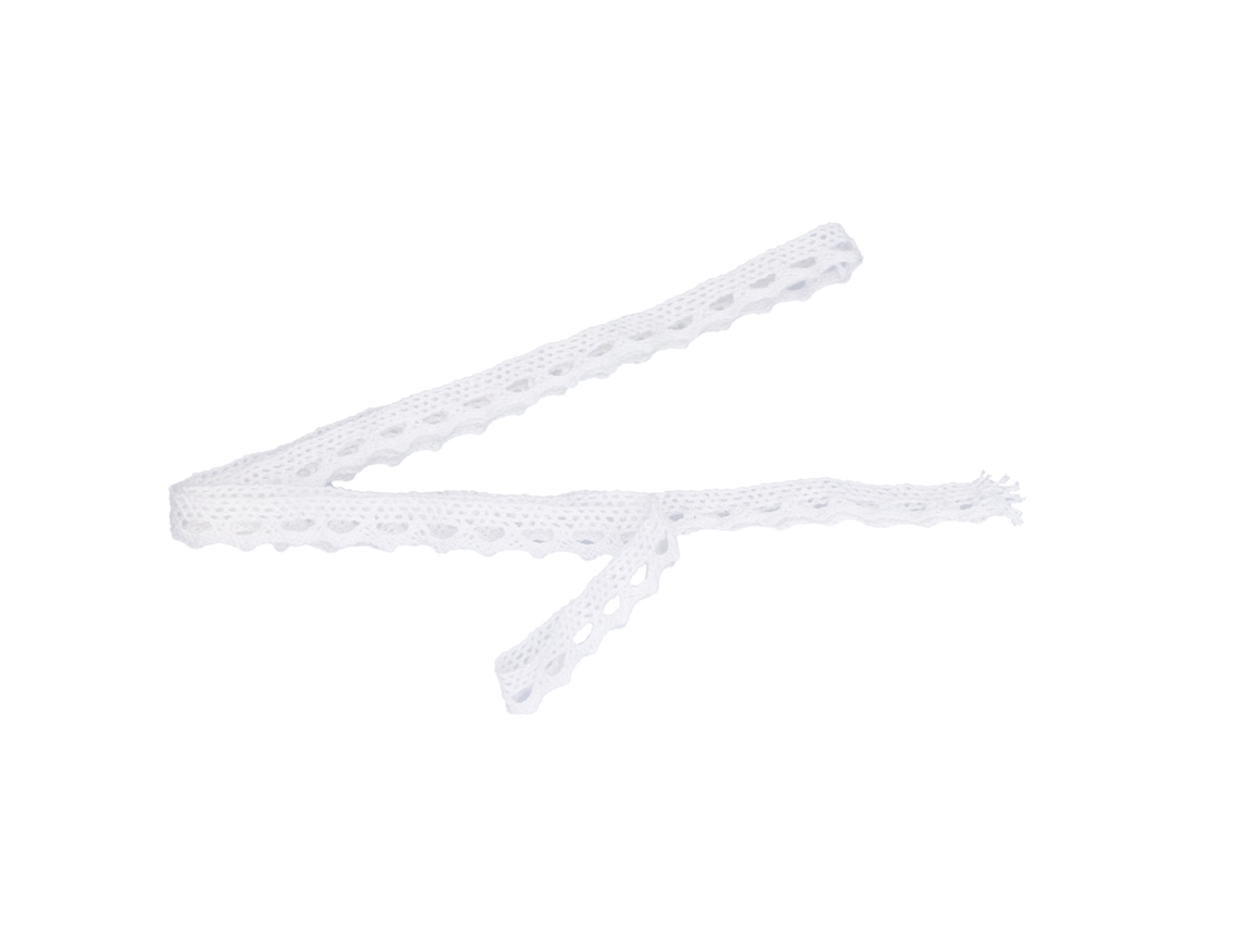Cinta De Encaje Estilo Elegante Reutilizable Para Scrapbooking Y Costura Accesorios Diy Blanco