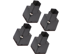 Besportble Conjunto de 4 Elevadores Móveis Ajustáveis Polegadas 8,30 X 5,50 Cm