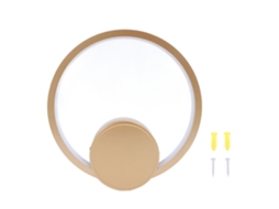Lâmpada de parede LED circular, moderna, suave, para quarto, corredor e escada