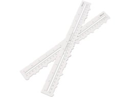 Kw, Conjunto De Três Réguas De Metal Para Rasgar Papel, Régua De
