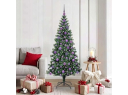 Vidaxl Árvore De Natal Artificial Pré-iluminada Verde 180 Cm